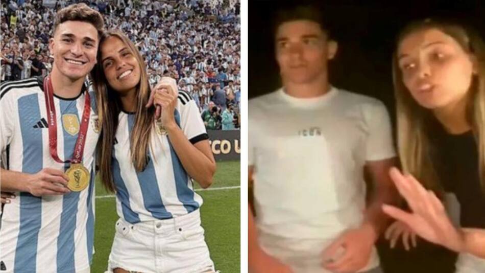 Julián Álvarez y su novia_Foto: Instgram