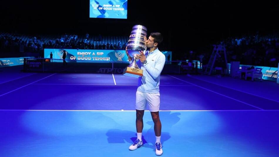Novak Djokovic campeón en Tel Aviv. Foto: EFE.