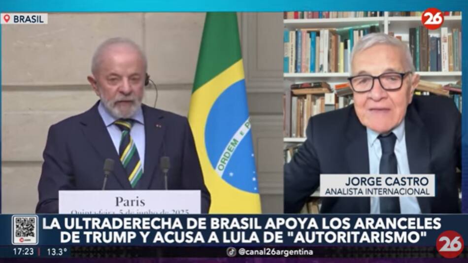 Jorge Castro sobre el arancel de EEUU a Brasil.
