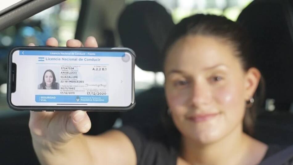 Licencia de conducir digital. Foto: Argentina.gob.ar
