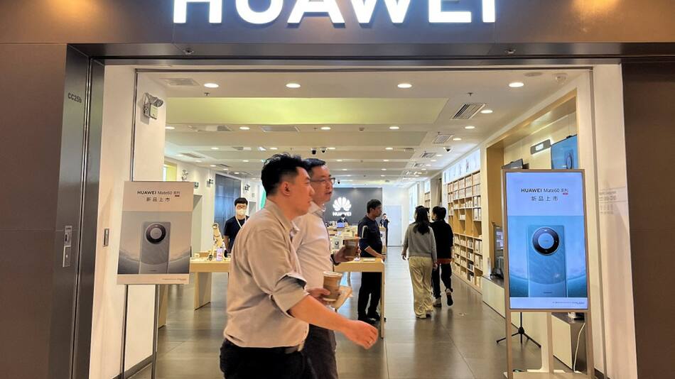 Oficinas de Huawei. Foto: Reuters.