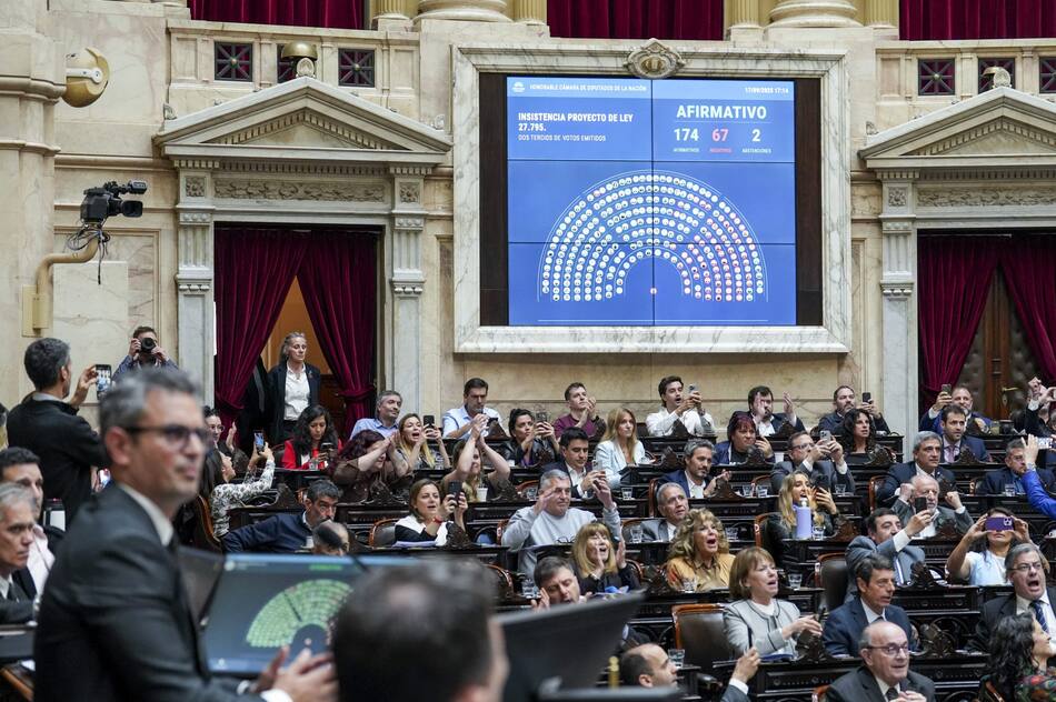 Votación en Diputados por la Ley de Emergencia Pediátrica.