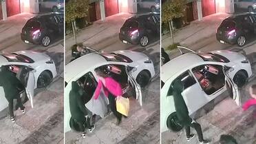 Delincuentes armados robaron un auto a una familia: una nena bajó con un globo y sus manos en alto