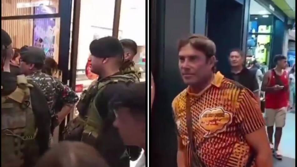 Matías Alé identificó a dos ladronas en Mar del Plata. Fotos: captura de video