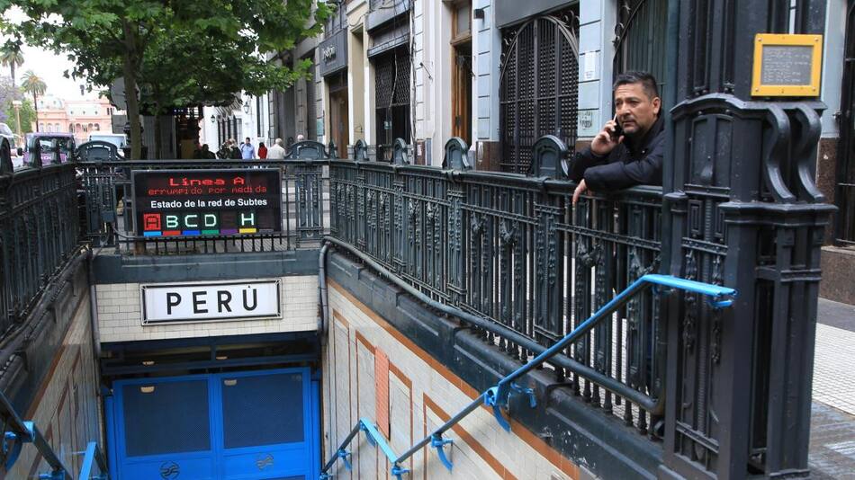 Subte, línea A. Foto: NA