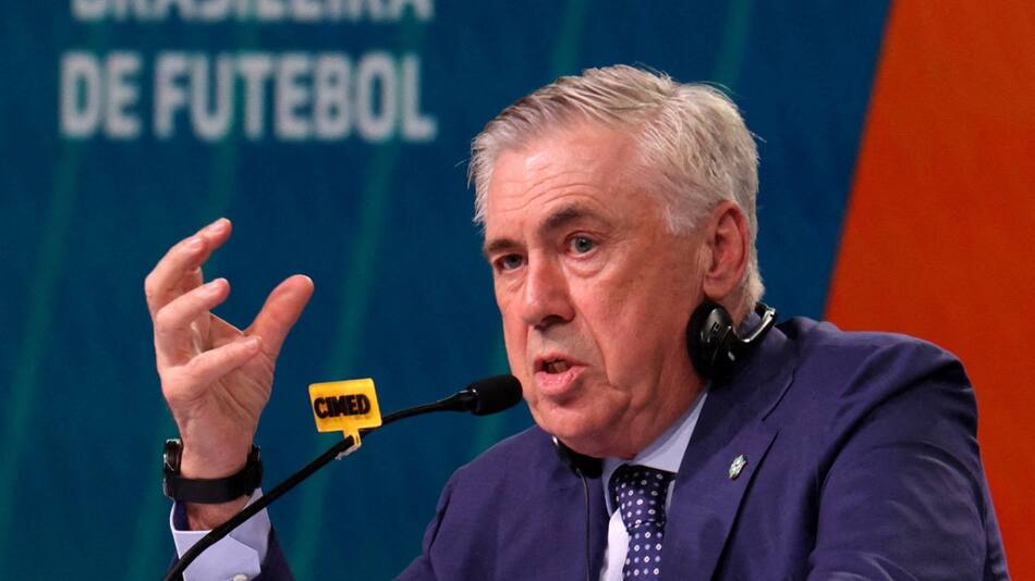 Carlo Ancelotti, nuevo técnico de la Selección de Brasil. Foto: Reuters (Ricardo Moraes)