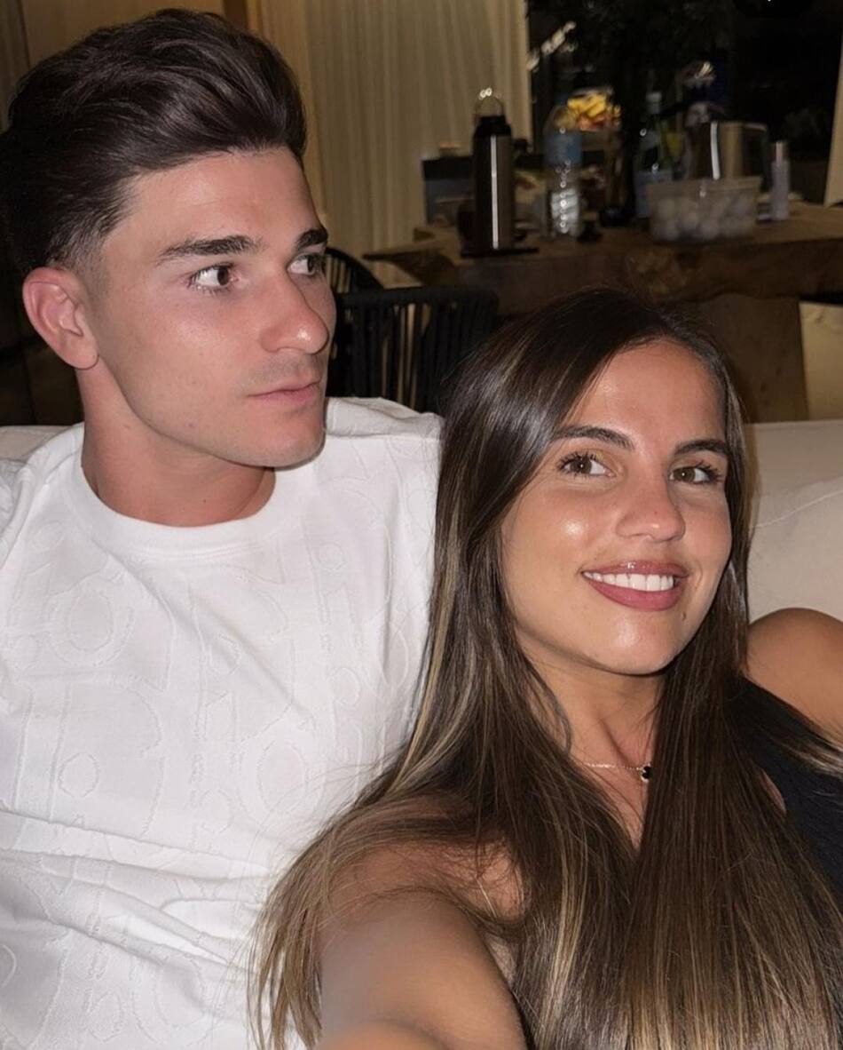 Julián Álvarez y su pareja, Emilia Ferrero. Foto: Instagram / emiliafferro.