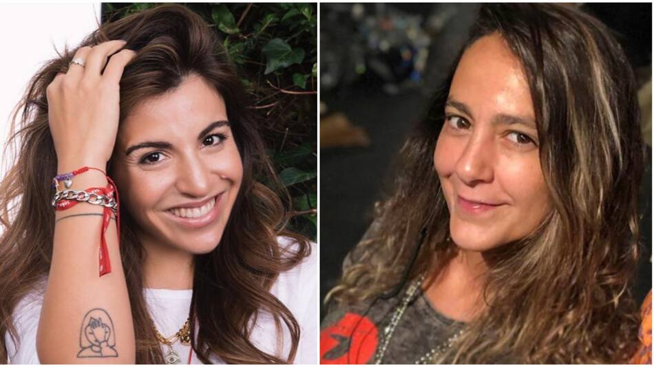 Gianinna Maradona y Celeste Roth. Fotos: Instagram.