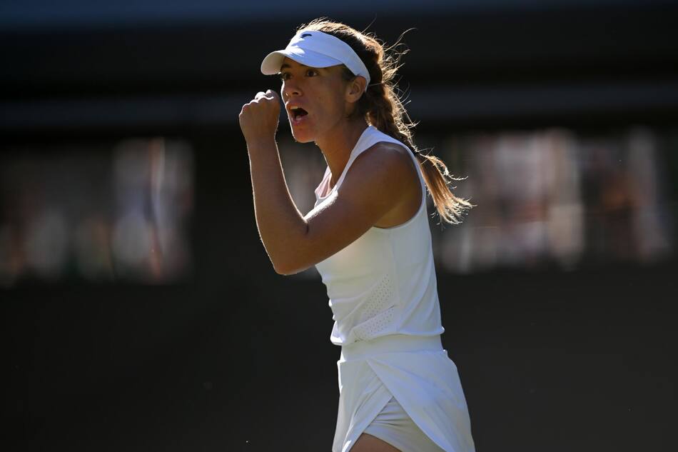 Solana Sierra en Wimbledon.