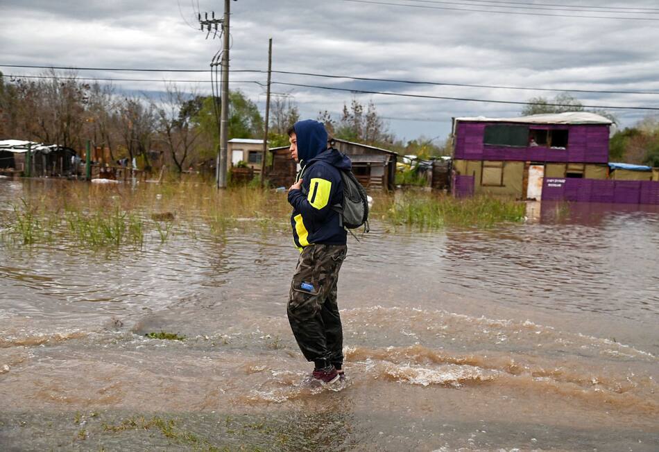 Inundaciones en Buenos Aires. Foto: Prensa Min. Defensa