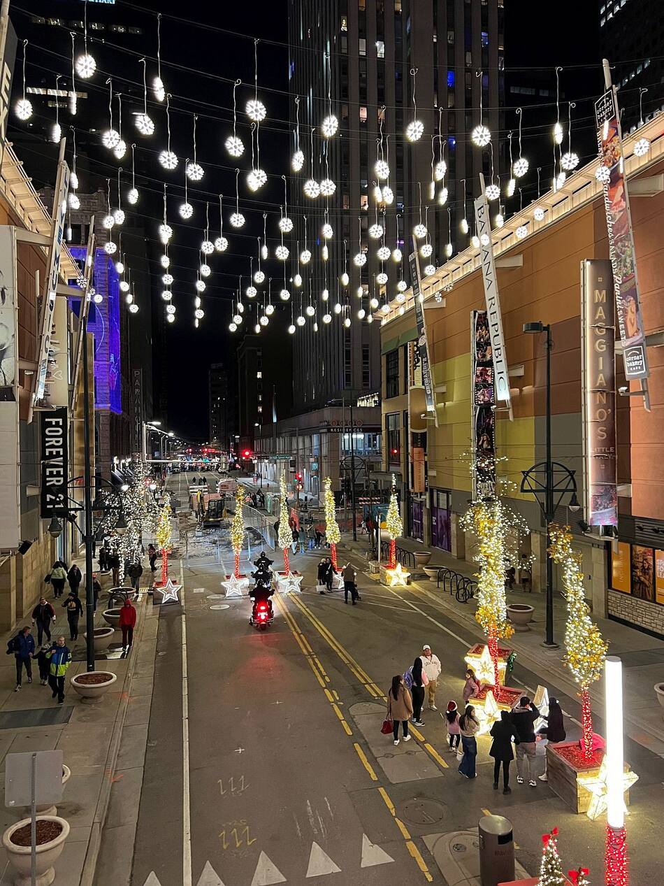 Navidad como en las películas en Denver, Estados Unidos. Foto: Pato Daniele