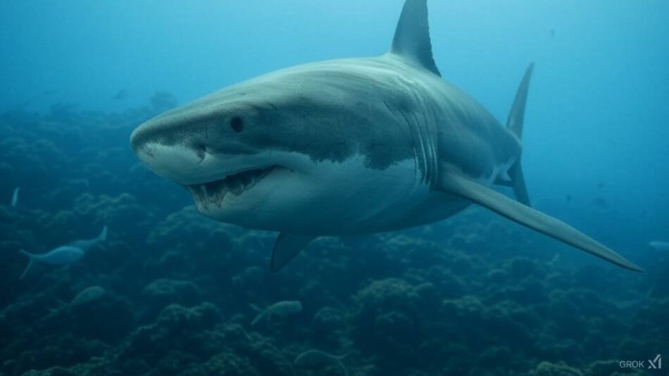 Tiburón. Foto: X/Grok.