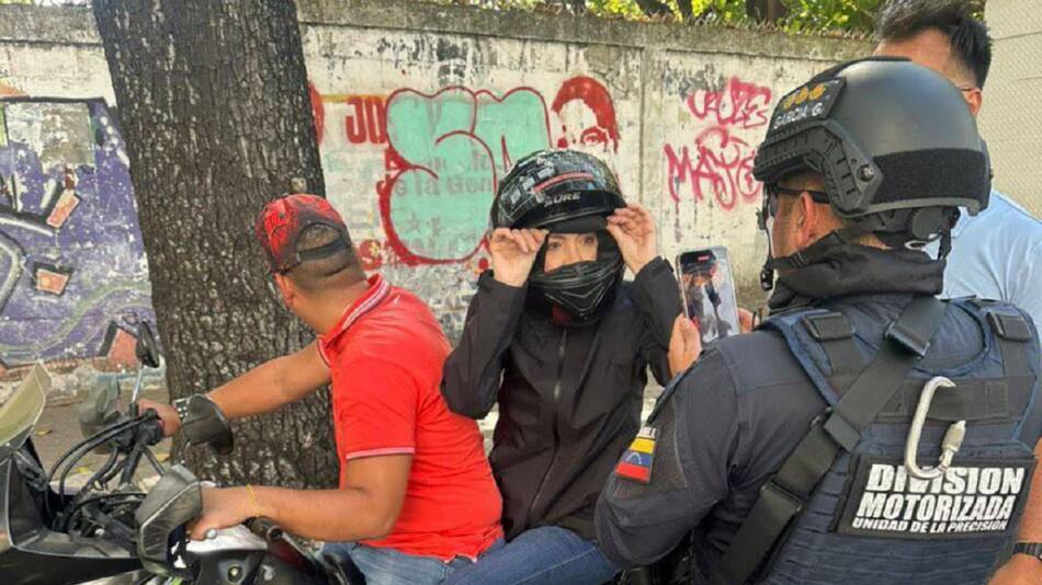 María Corina Machado antes de ser secuestrada.