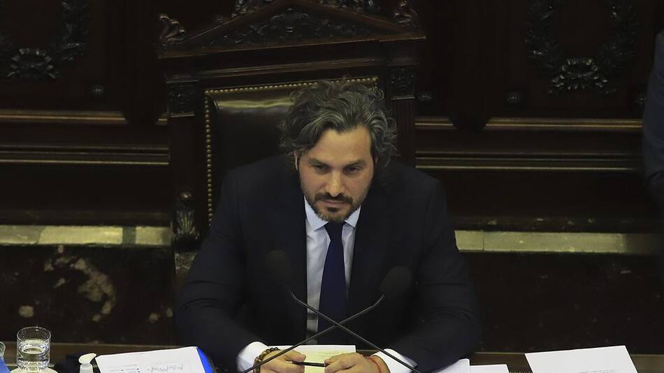 Santiago Cafiero, Jefe de Gabinete de Ministros del Gobierno, informe de gestión en Senado, NA