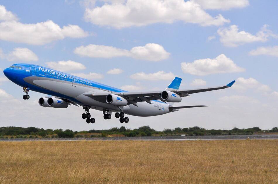 Aerolíneas Argentinas, avión. Foto: NA.