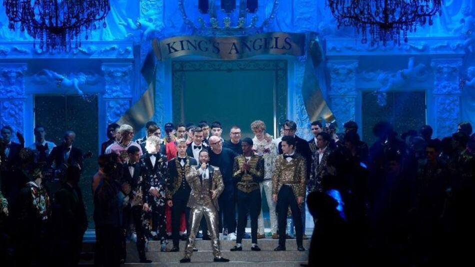 Maluma debutó como modelo para Doce & Gabbana