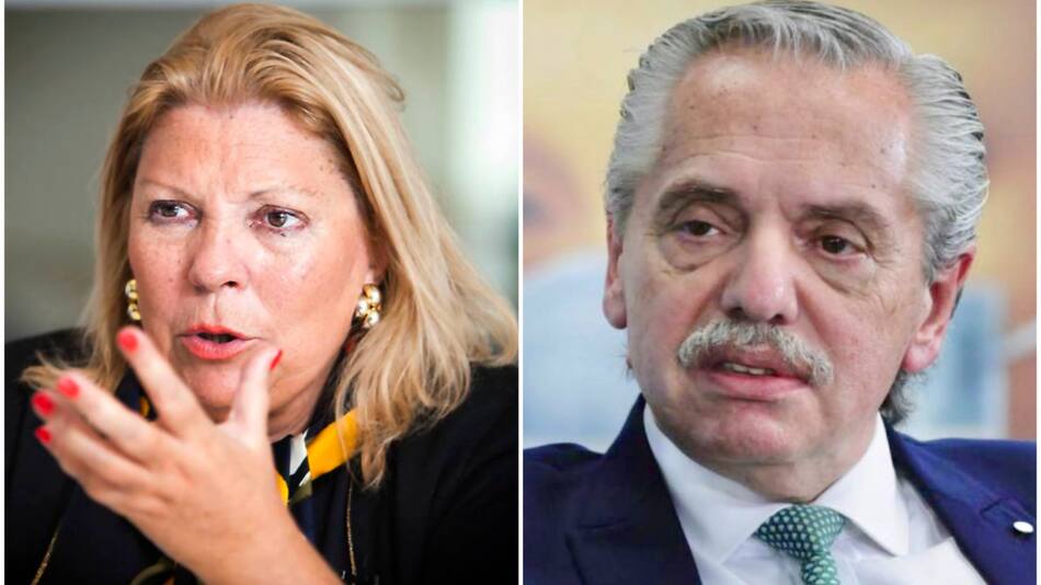 Elisa Carrió y Alberto Fernández.