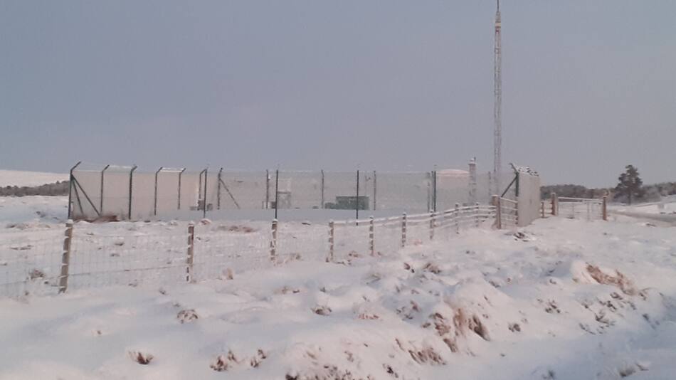 Temperaturas extremas y nevadas en Altnaharra, Inglaterra. Foto: @MarkVogan.