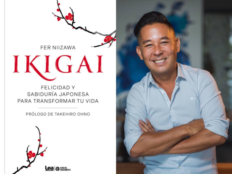 "Ikigai, felicidad y sabiduría japonesa para transformar tu vida” (2024), de Fernando Niizawa. Foto: Prensa