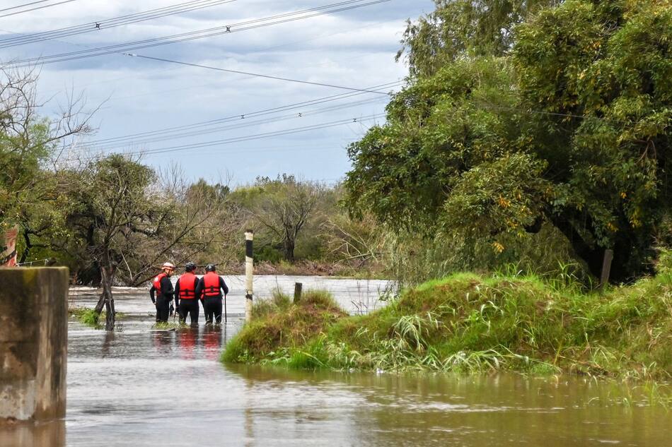 Inundaciones en Buenos Aires. Foto: Prensa Min. Defensa