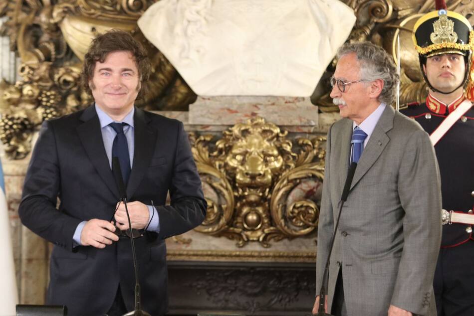 Javier Milei y el ministro de Salud, Mario Lugones. Foto: Presidencia