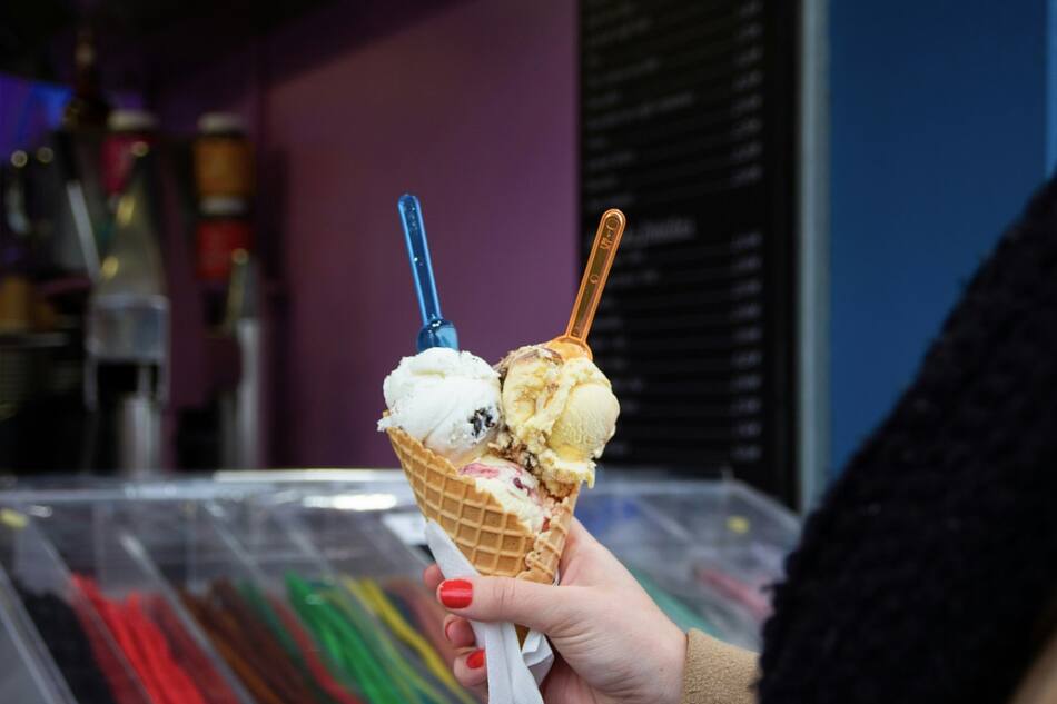 Helado; heladerías. Foto: Unsplash.
