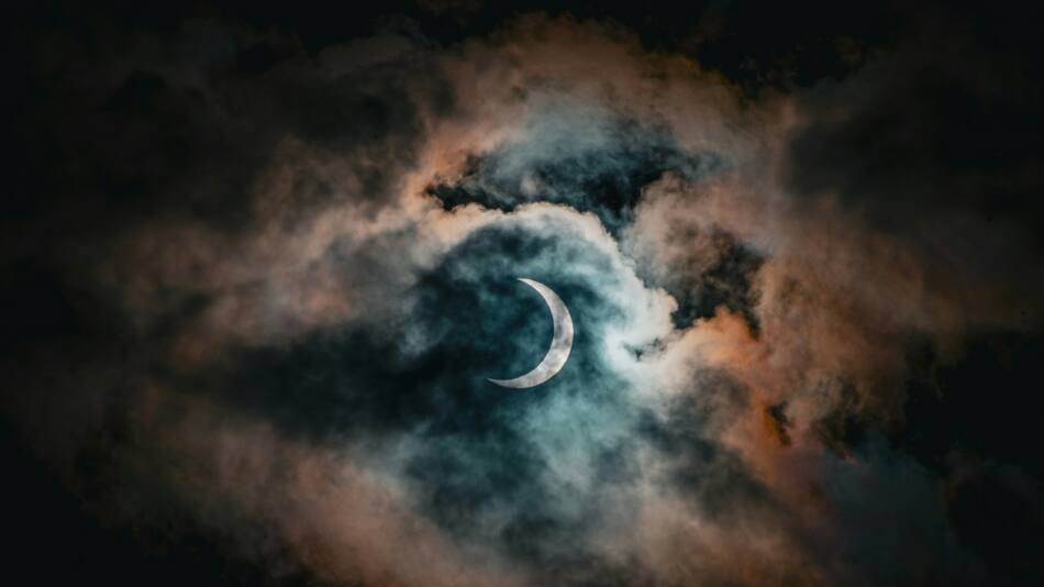 Eclipse de luna. Fuente: Unsplash