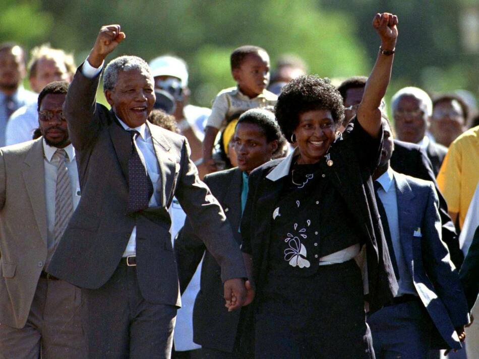 Winnie Mandela y Nelson Mandela - Reuters