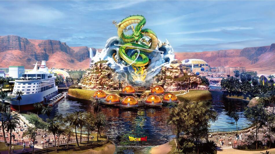 El parque temático de "Dragon Ball" que se creará en Arabia Saudita.
