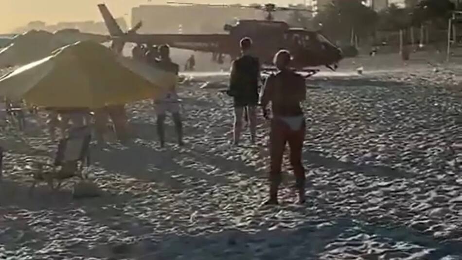 Agresión a hinchas de Racing en Río de Janeiro en la previa a la final de la Recopa. Foto: Captura de video.