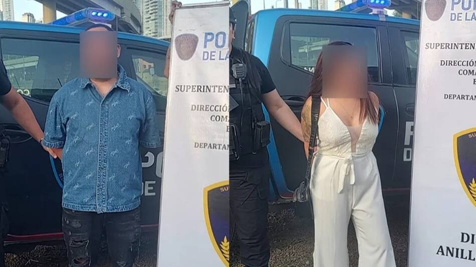 Personas detenidas por intentar sobornar a un policía en un control de tránsito. Foto: NA.