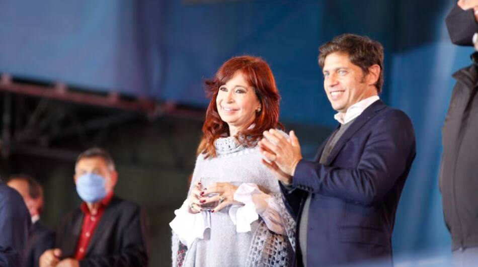 Cristina Kirchner y Axel Kicillof. Foto: NA.