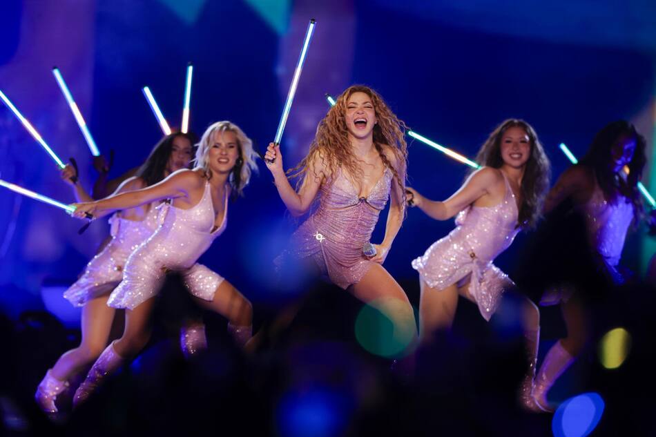 Shakira, concierto en Brasil. Foto: EFE/Andre Coelho.