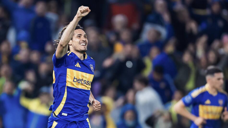 Edinson Cavani, Boca. Foto: EFE.