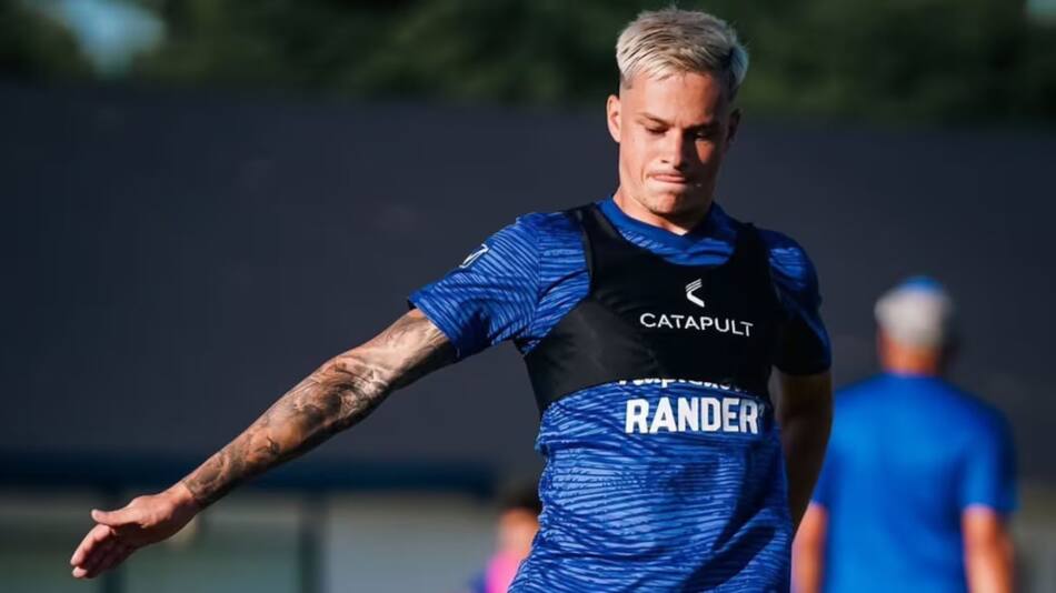 El futbolista Matías Abaldo de Gimnasia. Foto: gimnasia_oficial/IG