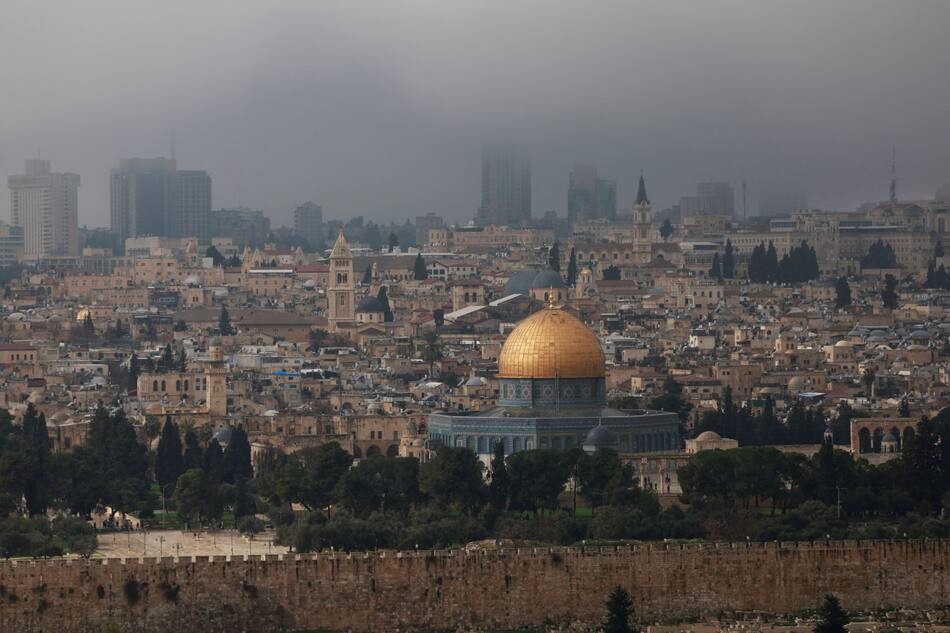 Mezquita al-Aqsa y el Muro de los lamentos en Jerusalén. Foto: Reuters.