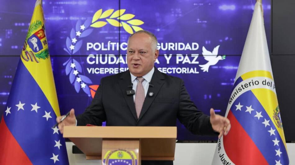 Diosdado Cabello, ministro de Interior de Venezuela. Foto: EFE.