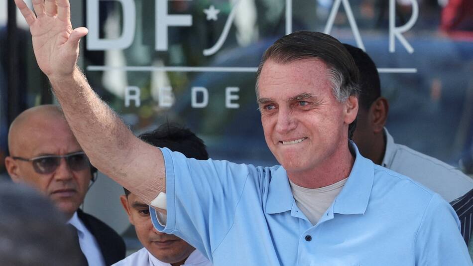 Jair Bolsonaro recibió el alta médica. Foto: Reuters/Adriano Machado