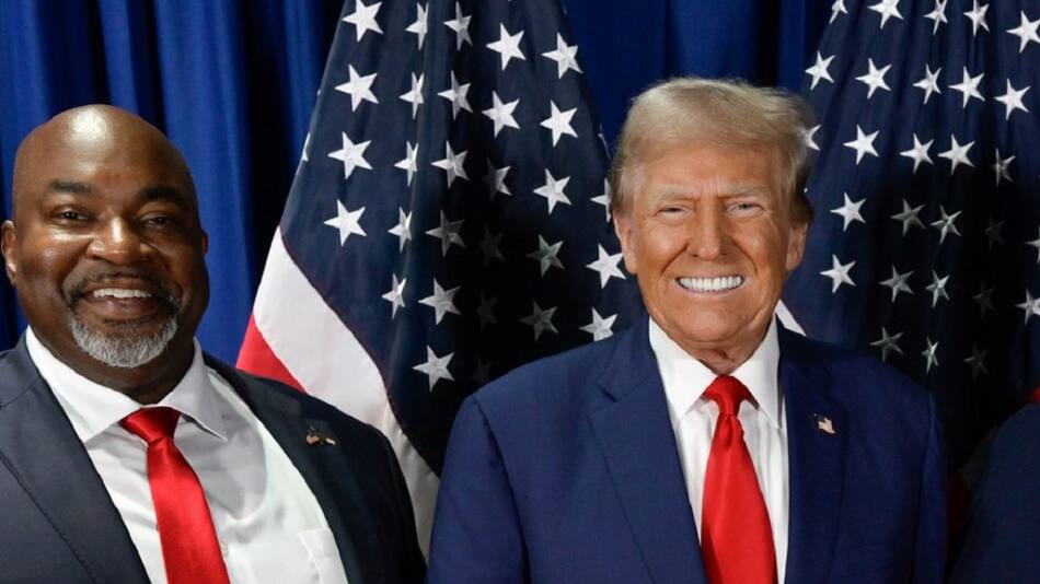 Mark Robinson y Donald Trump. Foto: Instagram @markrobinsonfornc