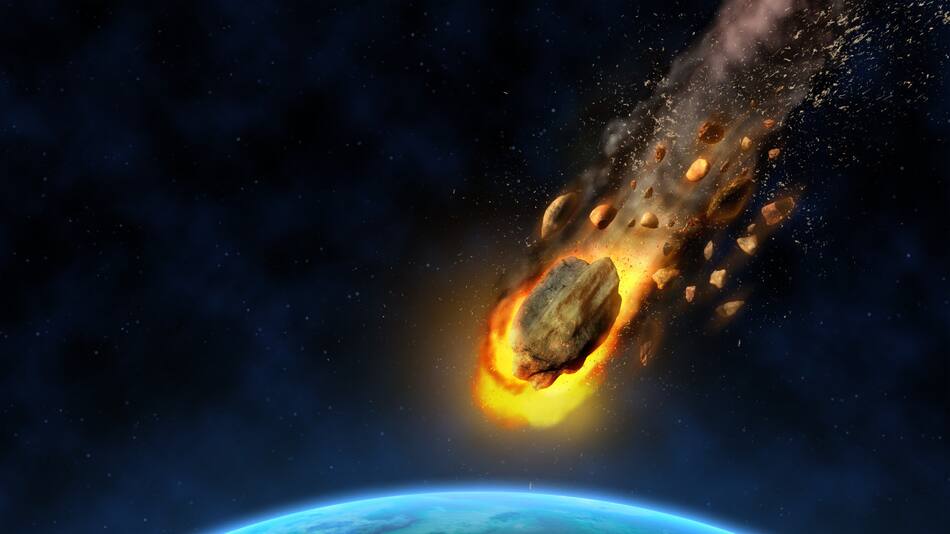 Un asteroide que podría impactar contra la Tierra. Foto: Freepik.