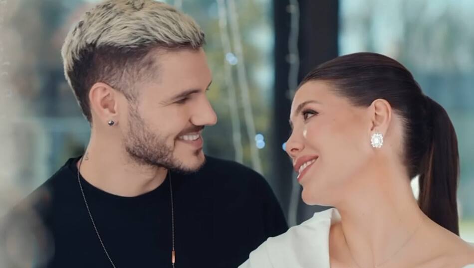 Mauro Icardi y Wanda Nara hicieron un romántico video por San Valentín. Foto: captura video.