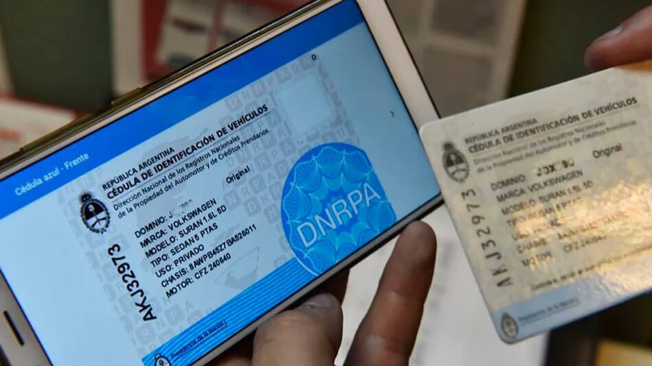 Cédula azul. Foto: Gobierno