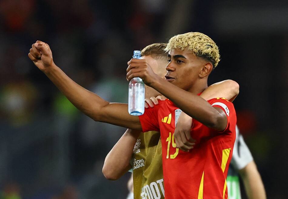 Lamine Yamal en la UEFA Nations League. Foto: REUTERS.