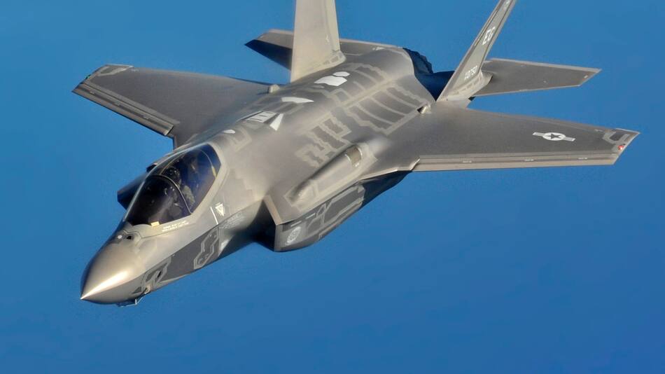Los aviones caza F-35A que comprará el Reino Unido.