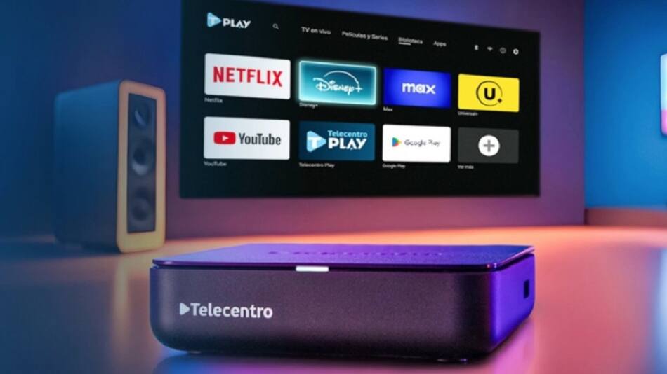 Decodificador 4K con Android TV de Telecentro.
