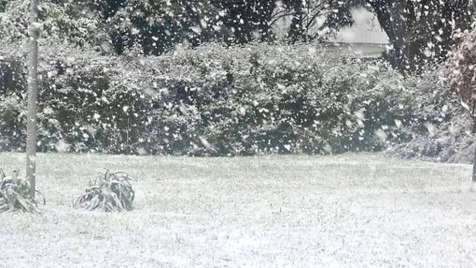 Nieve en Coronel Falcon.