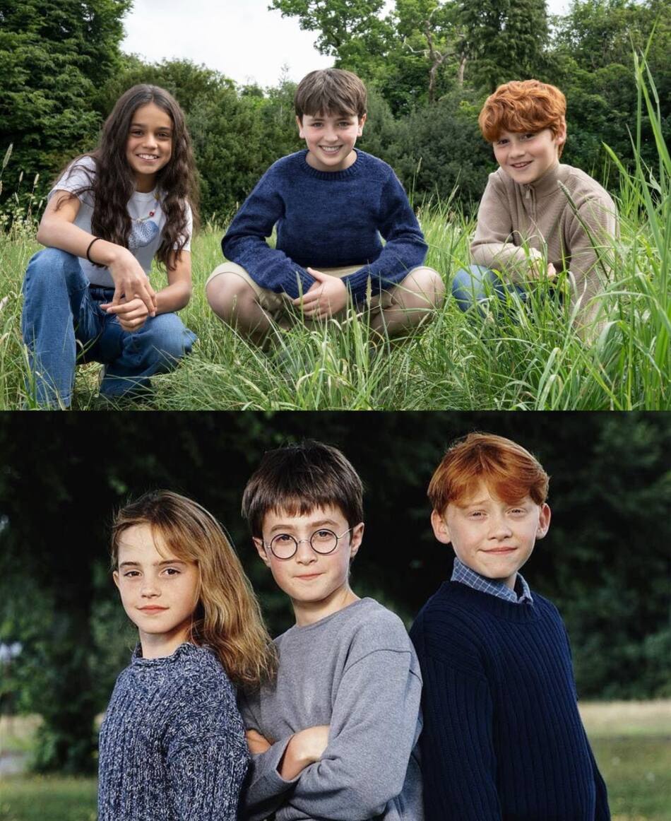 Los nuevos protagonistas para la serie de Harry Potter. Foto: HBO.