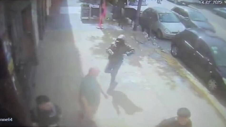 Así fue la salidera bancaria en Lomas del Mirador. Foto: captura de video