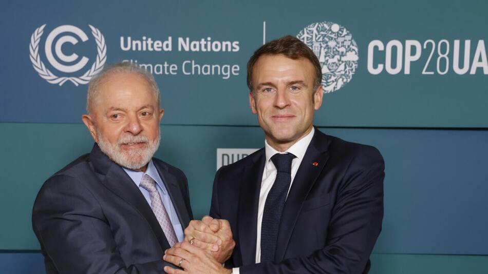 Lula y Macron. Foto: EFE