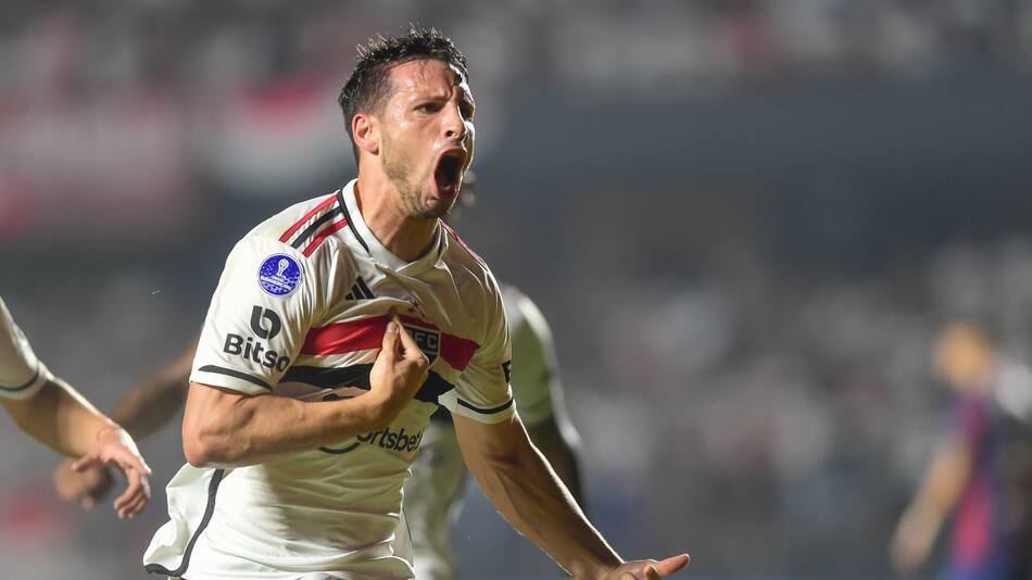 Jonathan Calleri en San Pablo. Foto: NA.